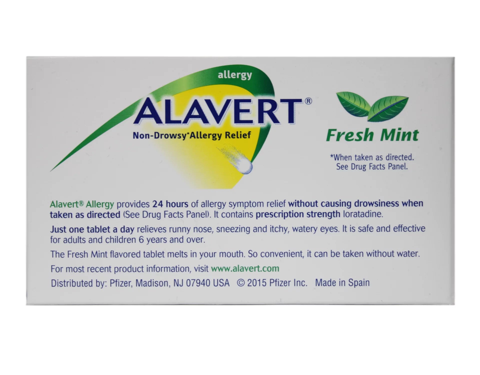 Alavert Allergy Orally Disintegrating Tablets, Non-Drowsy Antihistamine, 60 Count Y3488
