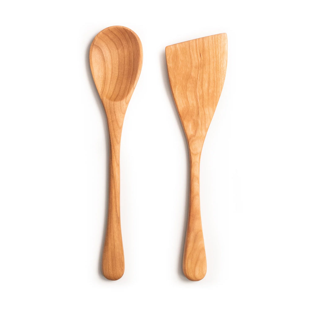 12” Wooden Spoon and Spatula Set P8335