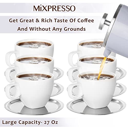 27 Oz Stainless Steel French Press Coffee Maker O613021