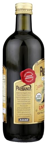 Organic Unfiltered Extra Virgin Olive Oil 33.8 Fl Oz Glass C714