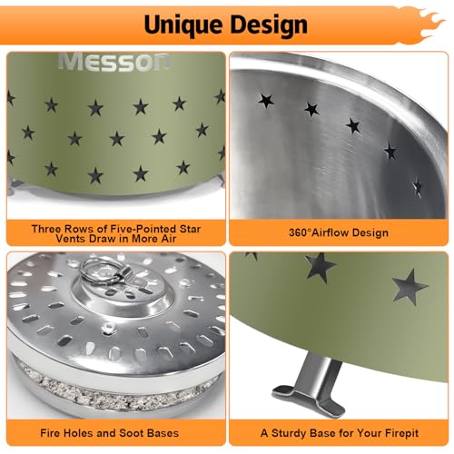 Stainless Steel Mini Tabletop Fire Pit with Stand and Travel Bag U83877