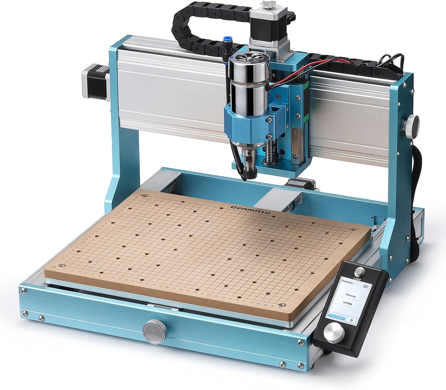 CNC Router Machine with Linear Guide & Ball Screw Motion, 360 x 300 x 12mm I3372