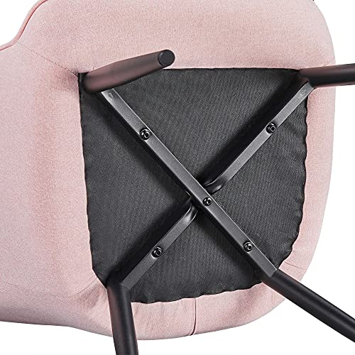 Pink Fabric Upholstered Accent Chair X511