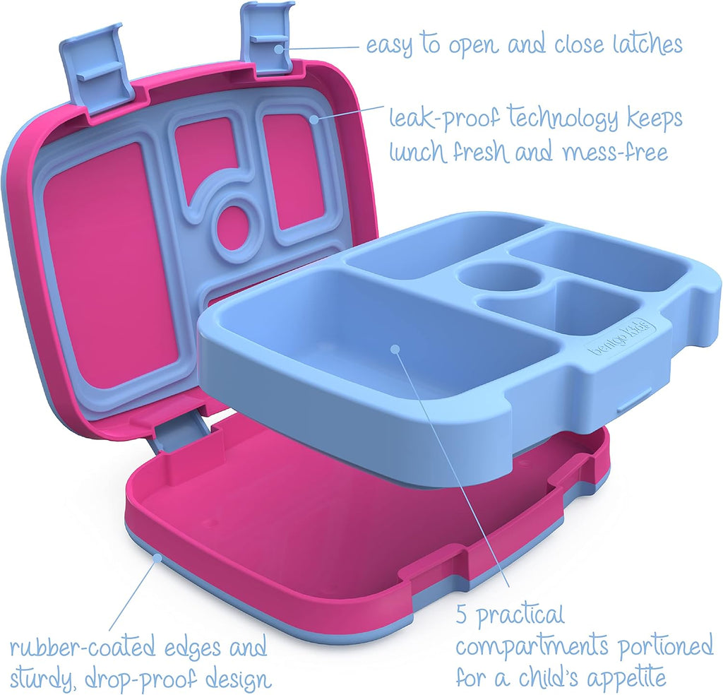 Insulated Lunch Bag Set With Kids Bento-Style Lunch Box (Rainbows and Butterflies) N184100