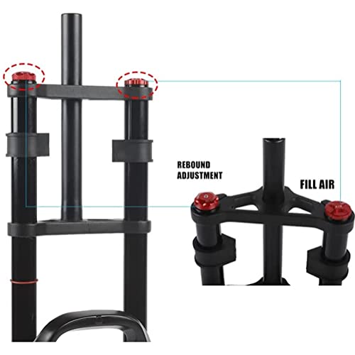 26 Inch Double Shoulder Air Fork 140mm Travel Disc Brake E2531