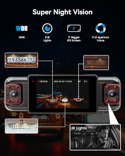 4 Channel Dash Cam 360° View 1080P with 128GB SD Card S746