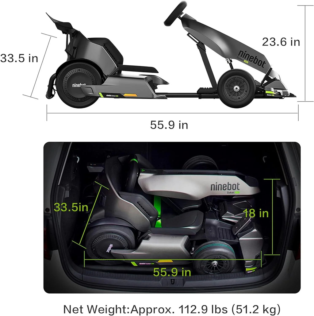 Black Electric GoKart Pro D678
