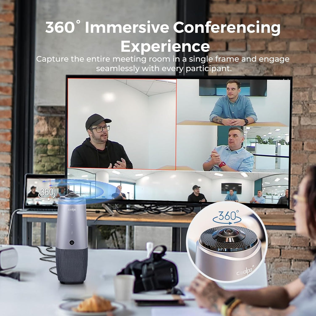 4K Conference Room Camera with Speaker and Microphone C9322