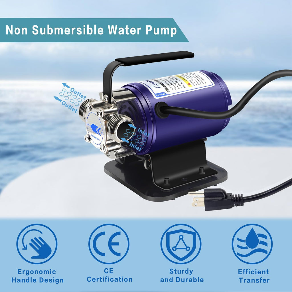 Portable Electric Self Priming Utility Pump 330 GPH X674482
