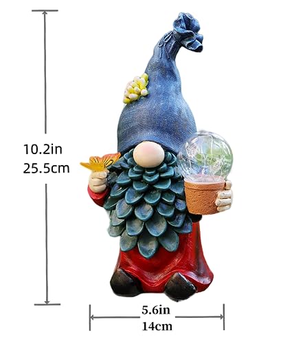 10.2'' Solar Gnomes Garden Statues with LED Light C131471