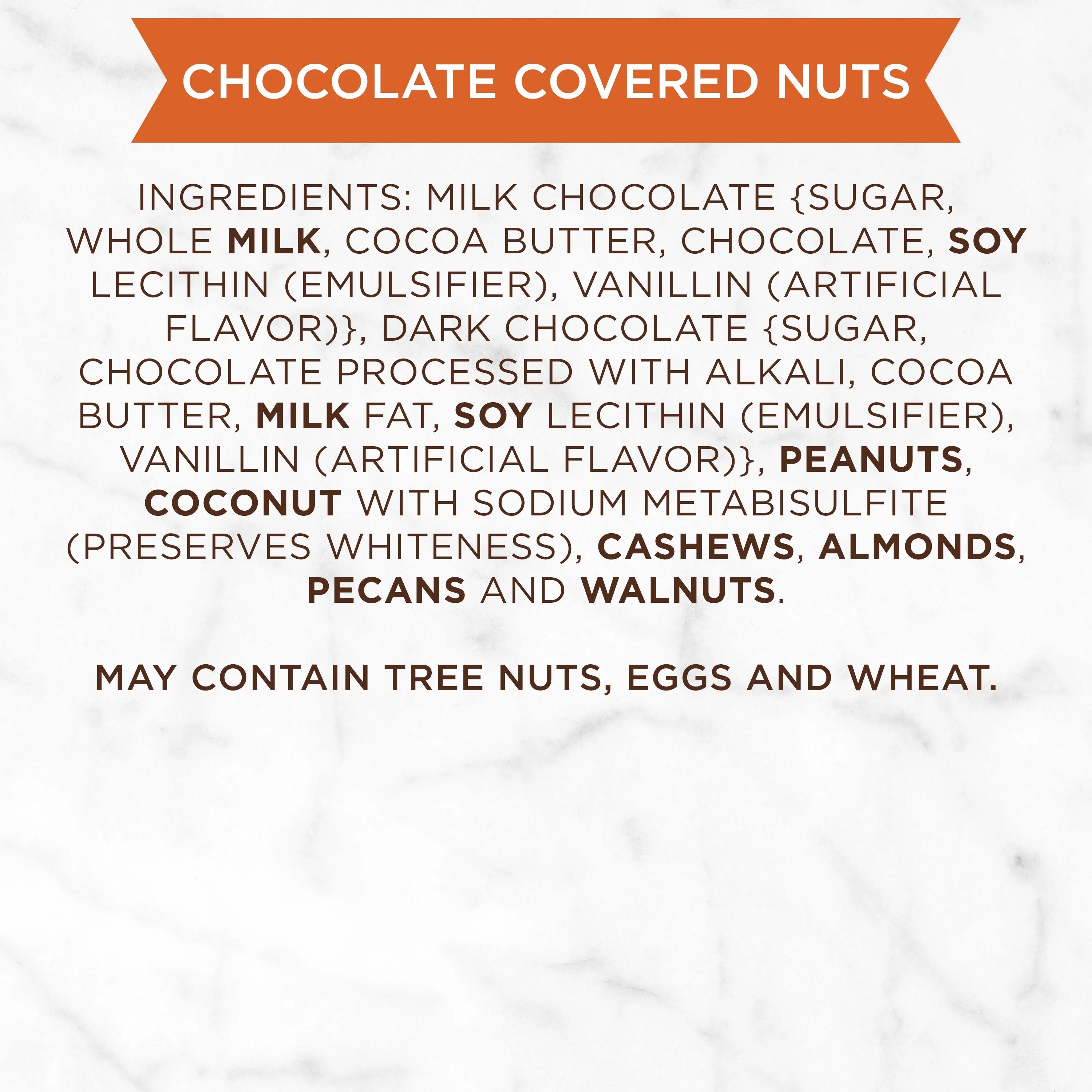 9 oz Milk & Dark Chocolate Covered Nuts Assortment E3663