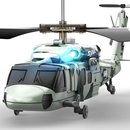 Military RC Helicopter with LED Light G812