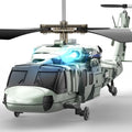 Military RC Helicopter with LED Light G812