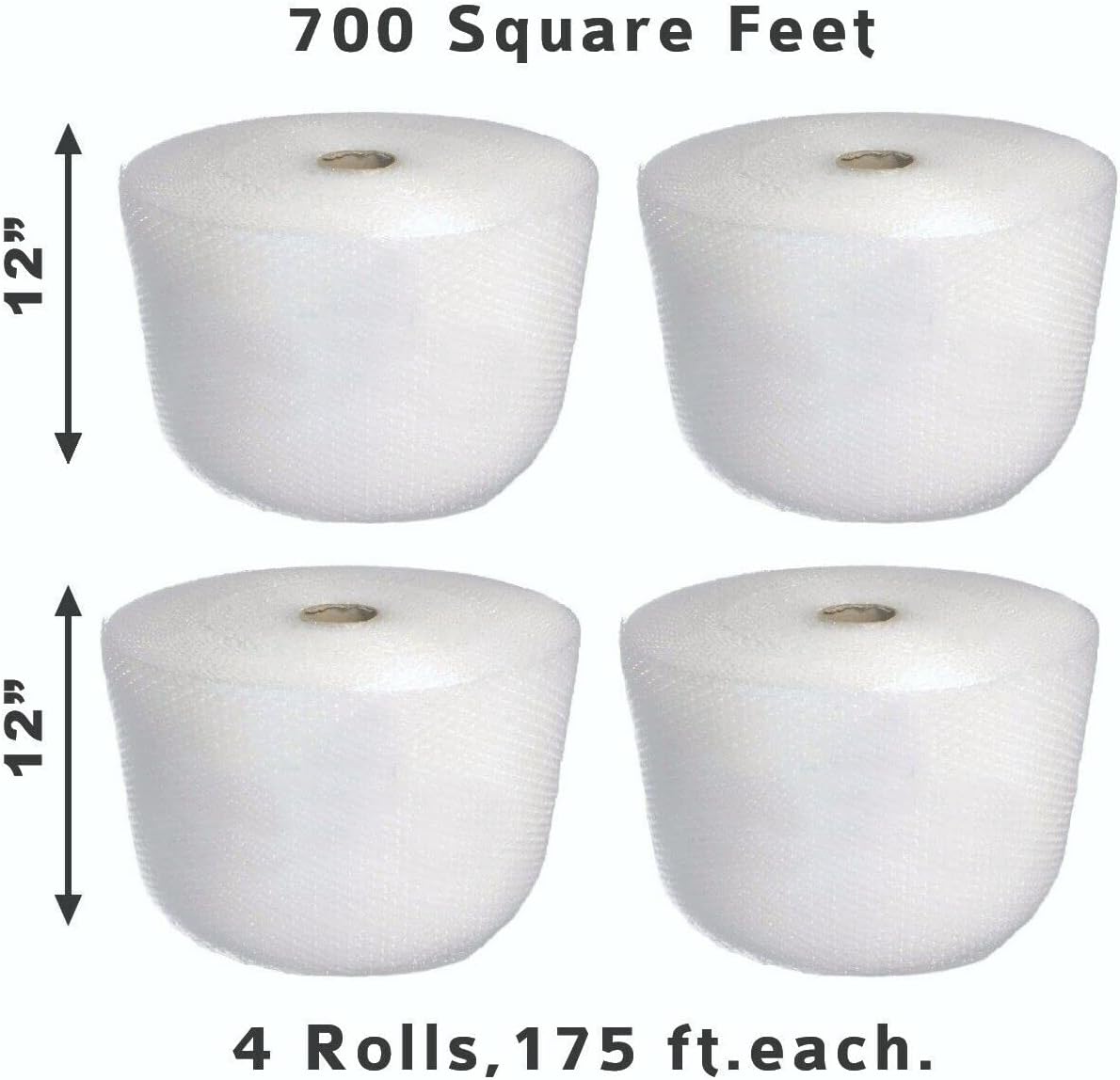 Bubble Cushioning Wrap 3/16" 700 ft. x 12" Perforated Every 12" Small Padding M44556