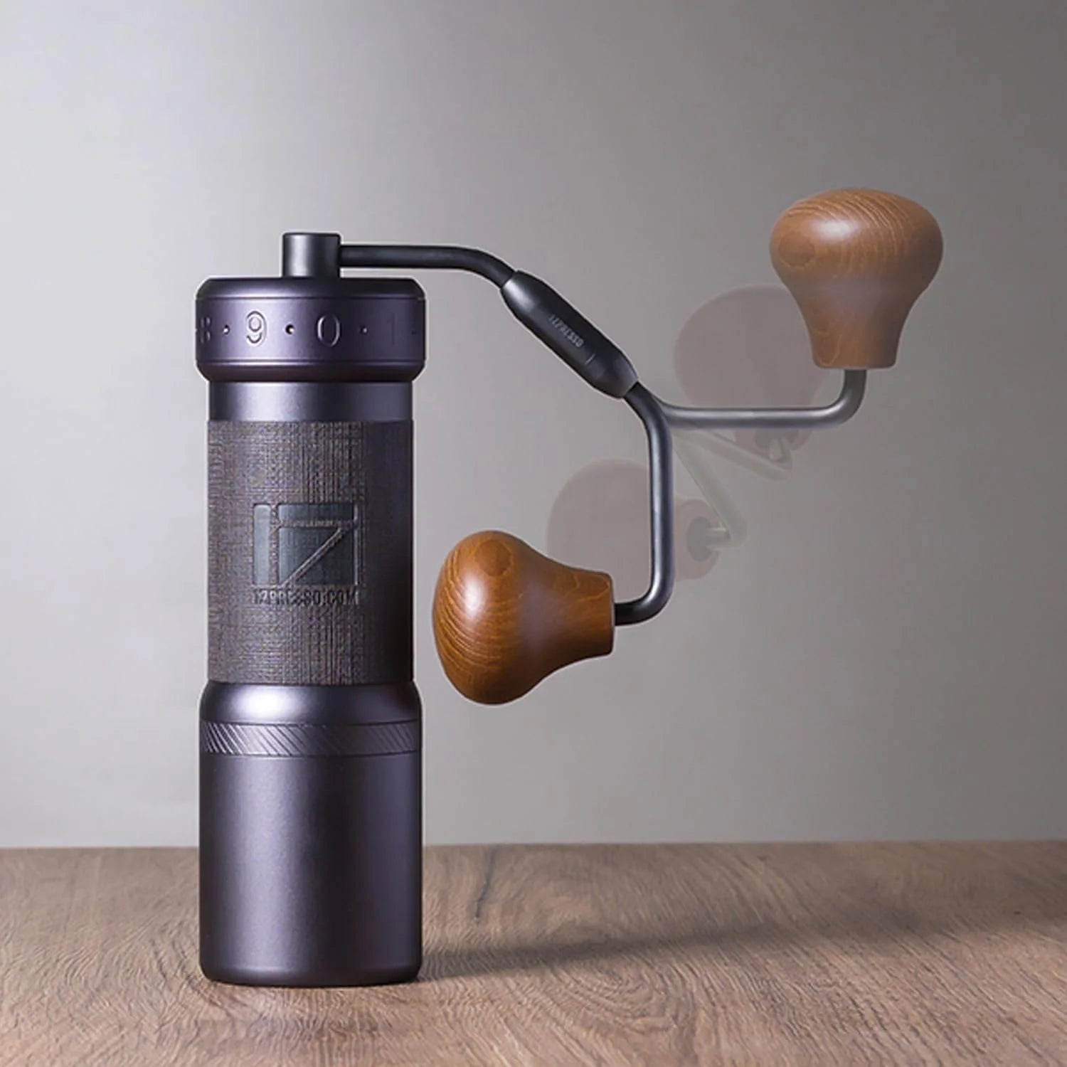 Manual Coffee Grinder Iron Gray Conical Burr Y751