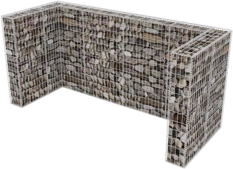 Steel Garbage Can Storage for Outdoor A979618