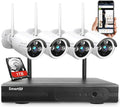 Wireless Security Camera System with 1TB Hard Drive, 1080P, IP66 Weatherproof Indoor Outdoor Camera D8807