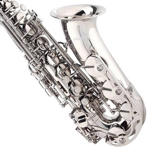Nickel Plated E Flat Alto Saxophone with Case and Mouthpiece K623564