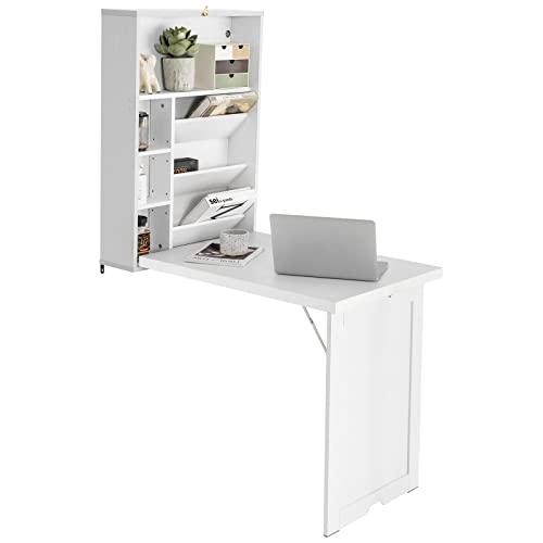 Black Foldable Wall Mounted Table D496