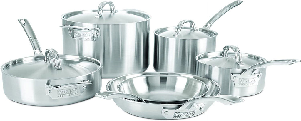 10 Piece 5-Ply Stainless Steel Cookware Set K550