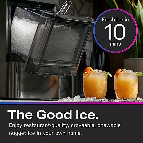 Stainless Steel Countertop Nugget Ice Maker with 1 Gallon Tank W681949