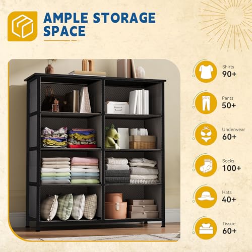 Fabric Dresser with 8 Drawers S945537