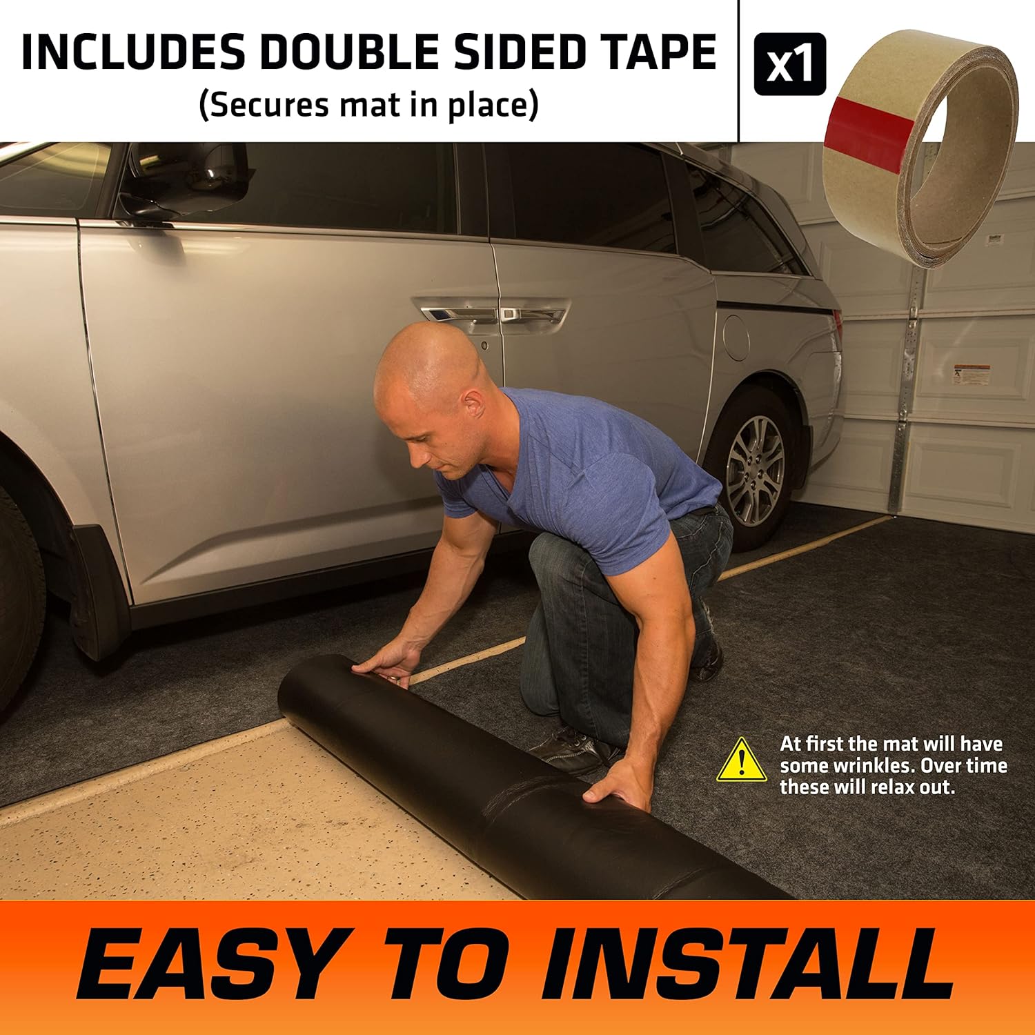 Charcoal XL Garage Floor Mat (22' x 8'10") F258