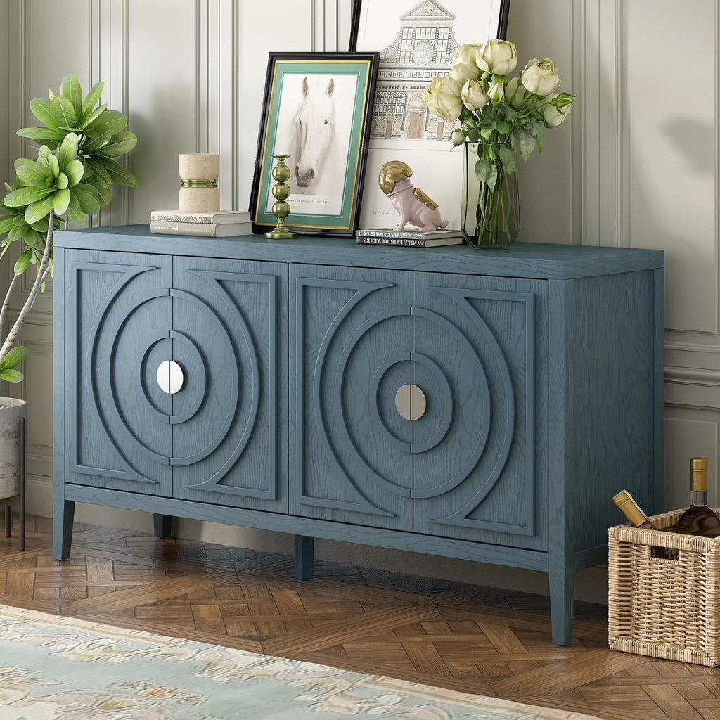 60" Storage Cabinet with Metal Handle Y681751