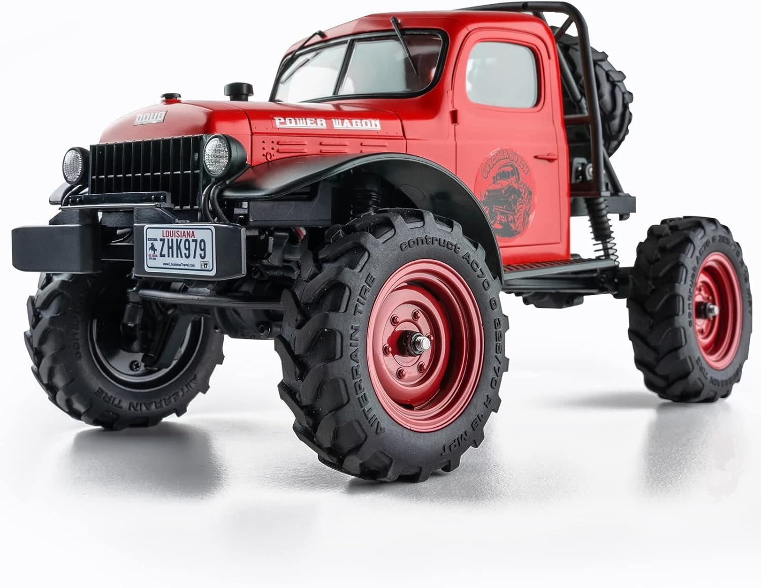 1/24 Scale 4WD RC Crawler Car (Red) M43637