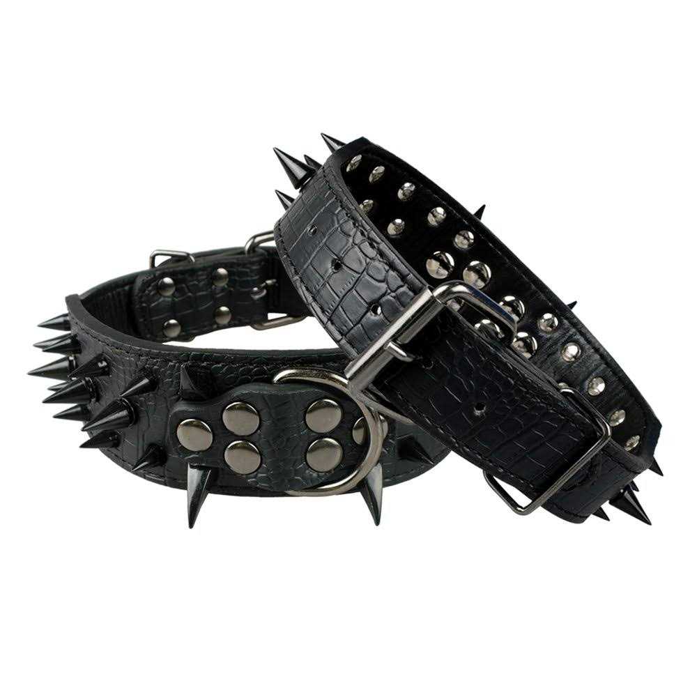 2 Inch Leather Dog Collar P4020