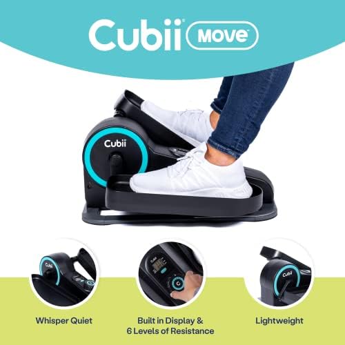 Under Desk Elliptical Pedal Exerciser with Adjustable Workout Levels Q36092