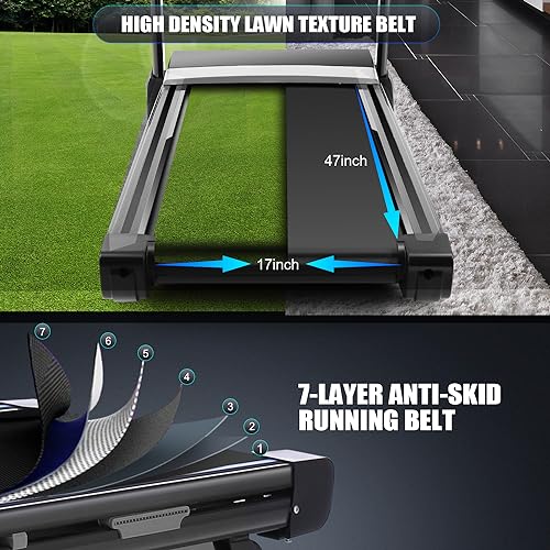 Folding Treadmill with 15% Auto Incline and Bluetooth Speaker X420