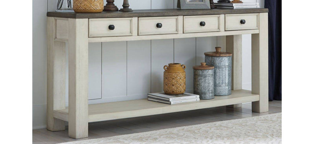 Brown/White Sofa Table K1658