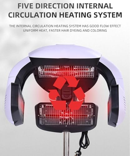 Vertical/Hanging Hair Dryer Professional Hair Color Processor Salon 700w T3010
