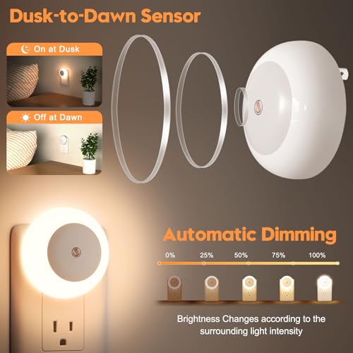 Amber LED Night Light 0.5W 2 Pack H8154