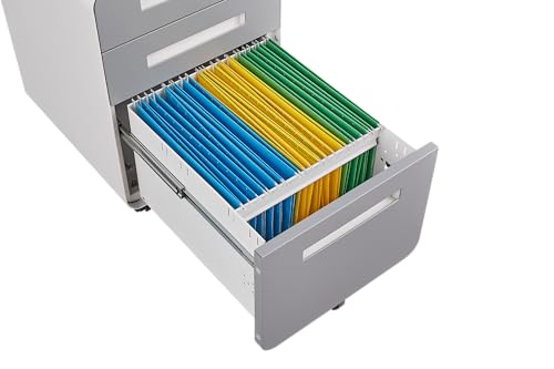 Black 3 Drawer Mobile File Cabinet Z7677