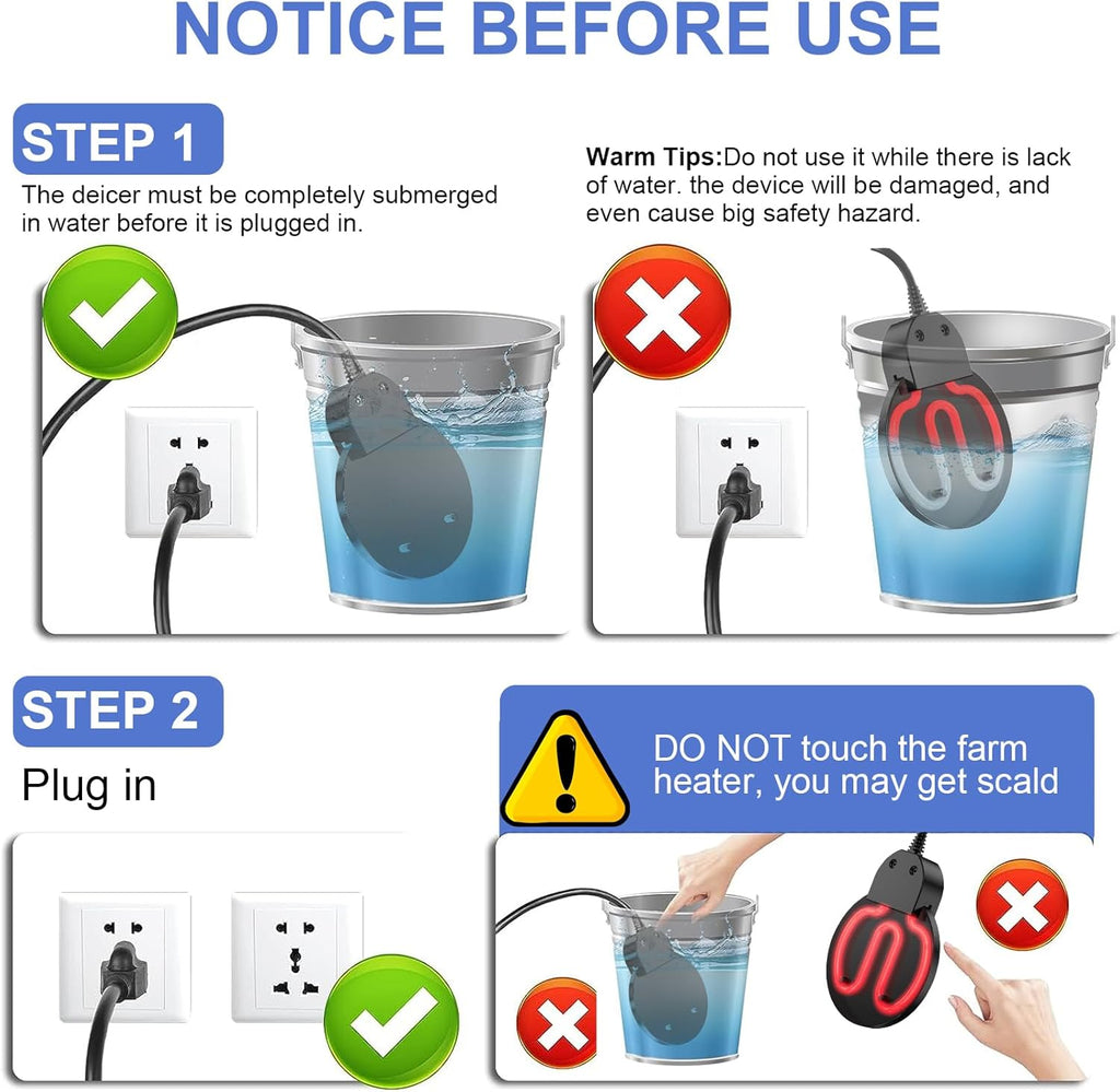 500W Submersible Bird Bath Heater Aluminum Cast E88910