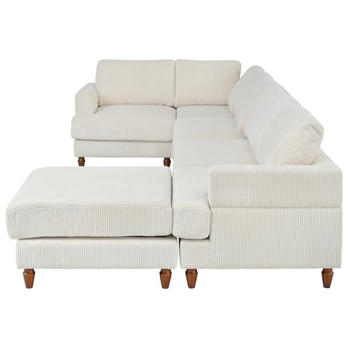Oversized Modular Sectional Sofa with Movable Ottoman 7 Seater U652