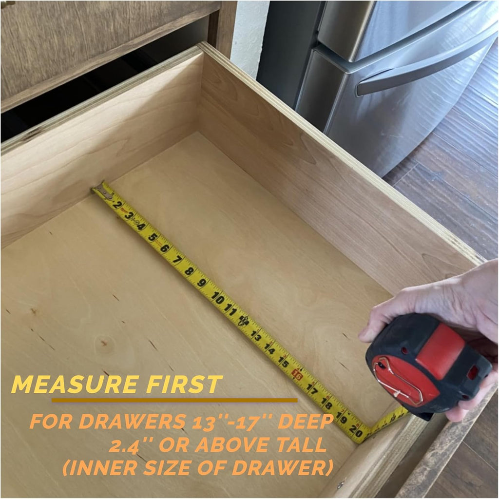 Adjustable Bamboo Drawer Divider 4 Pack W332