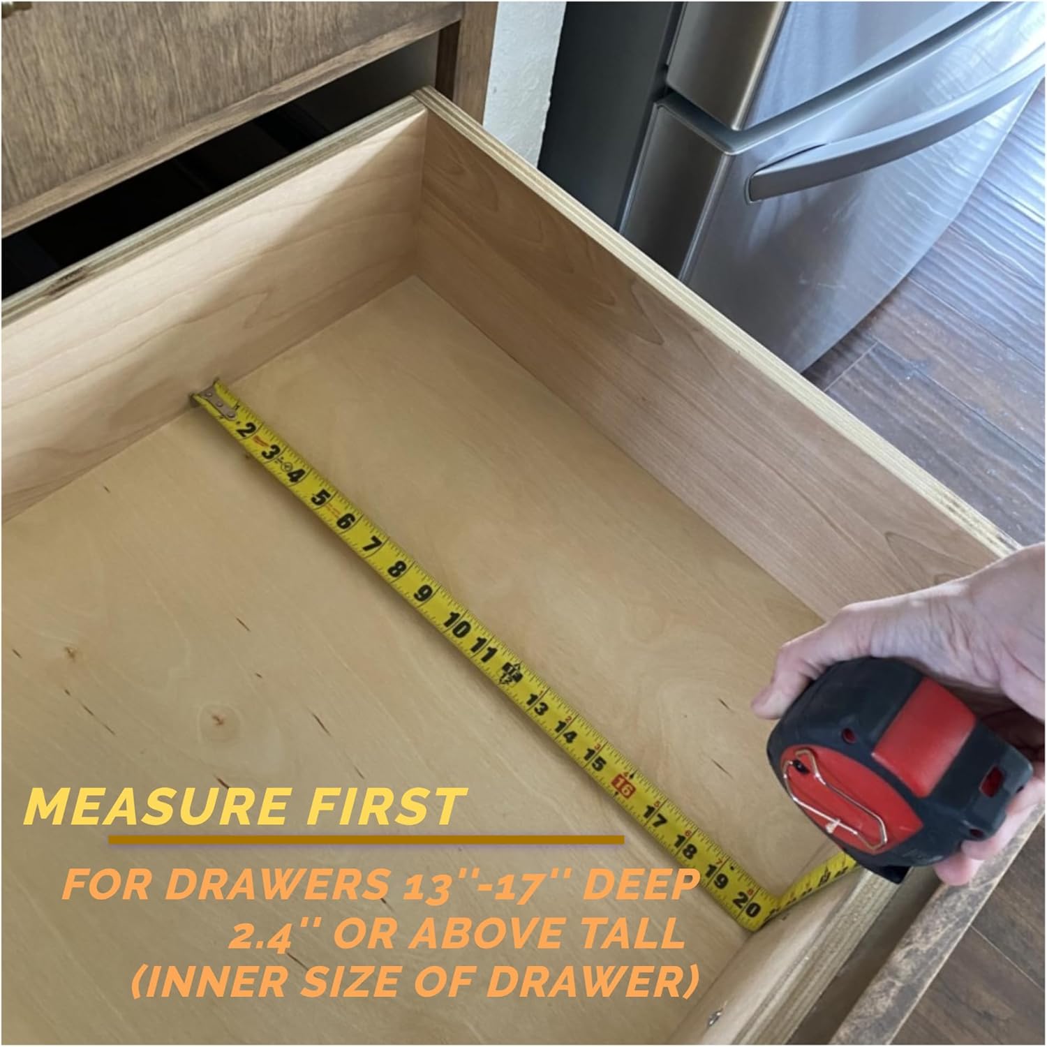 Adjustable Bamboo Drawer Divider 4 Pack W332