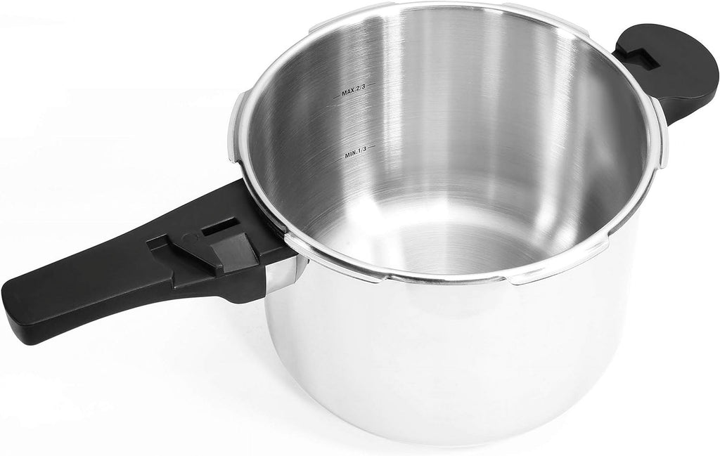 Stainless Steel Pressure Cooker 18/8 Dishwasher Safe Lock Lid 15-PSI I2059