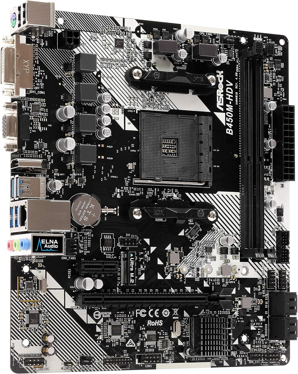Micro ATX AMD Motherboard & 500W 80+ White Certified PSU E3211