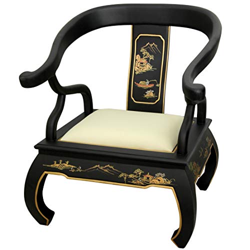 Black Landscape Ming Chair G89068