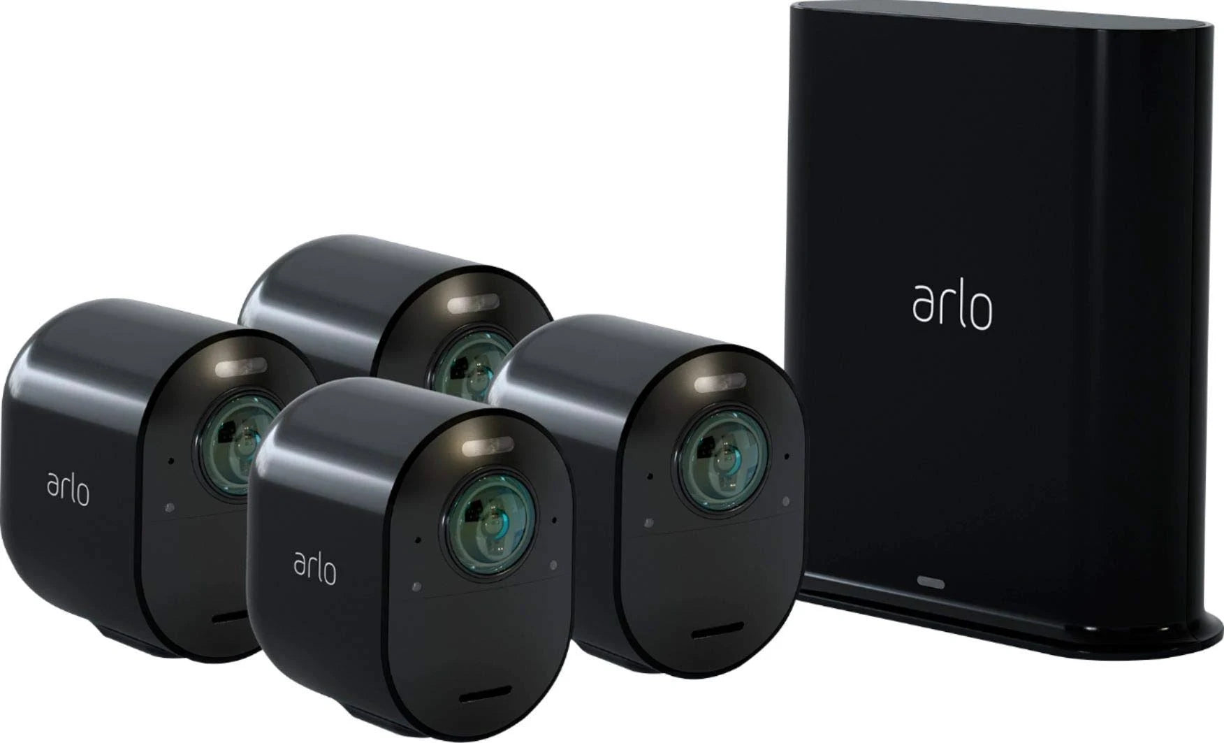 Black 4K HDR Wire-Free Security Camera System E471