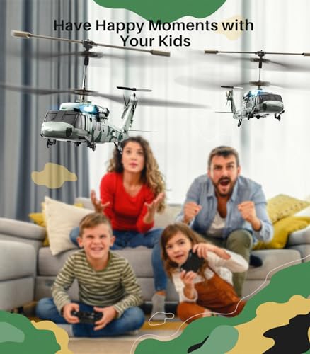 Military RC Helicopter with LED Light G812