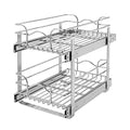 12 in. W x 18 in. D Chrome 2-Tier Wire Basket A991942
