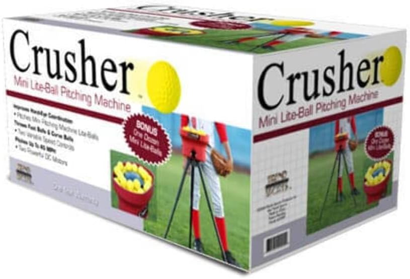Mini Lite-Ball Pitching Machine with Steel Tripod & 8 Hour Battery T38204