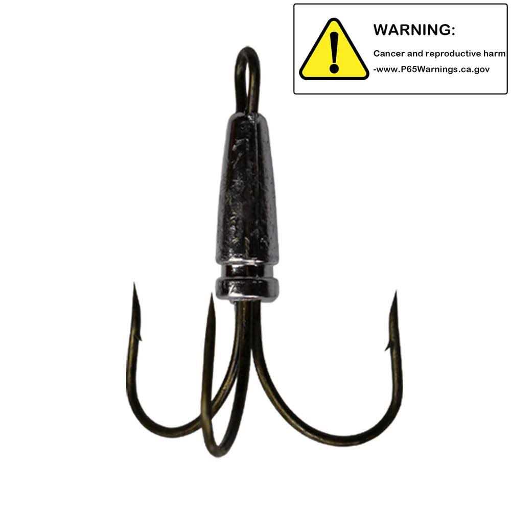 2pcs/Pack Weighted Treble Hooks 5 Sizes 0.7oz 1.1oz 1.6oz 2.1oz 2.8oz U699