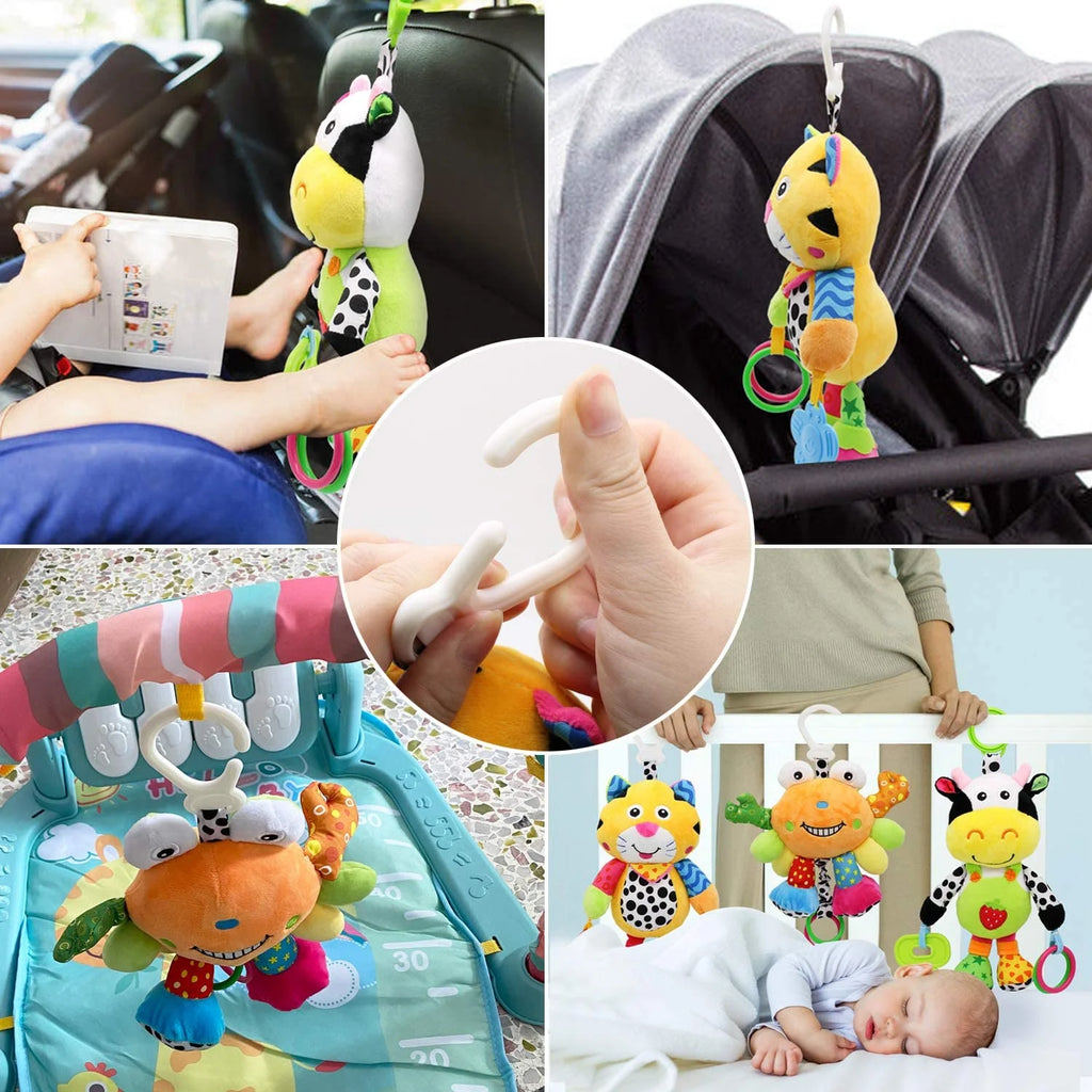 Infant Soft Plush Rattle Hanging Stroller Toy (Tiger) P6235
