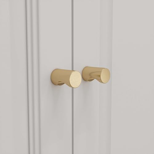 White 6-Door Large Armoire Wardrobe with 3 Drawers & 2 Hanging Rod F8729